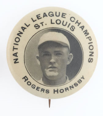 1926 NL Champions St Louis Hornsby Pin